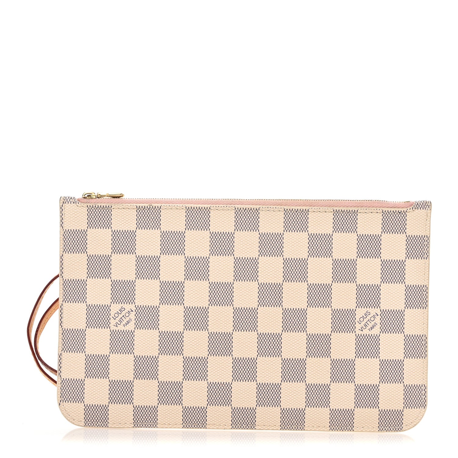 Louis Vuitton Damier Azur Neverfull MM GM Pochette Rose Ballerine 1 of 10