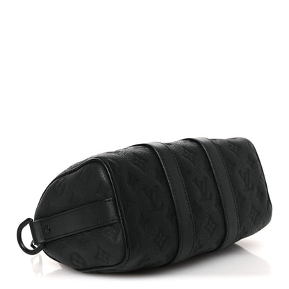 Louis Vuitton Monogram Taurillon Keepall Bandouliere 25 Black 3 of 9
