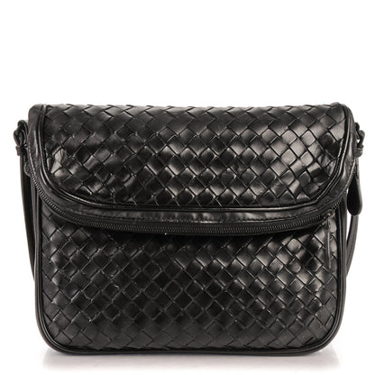 Bottega Veneta Nappa Intrecciato Flap Crossbody Nero Black 1 of 7