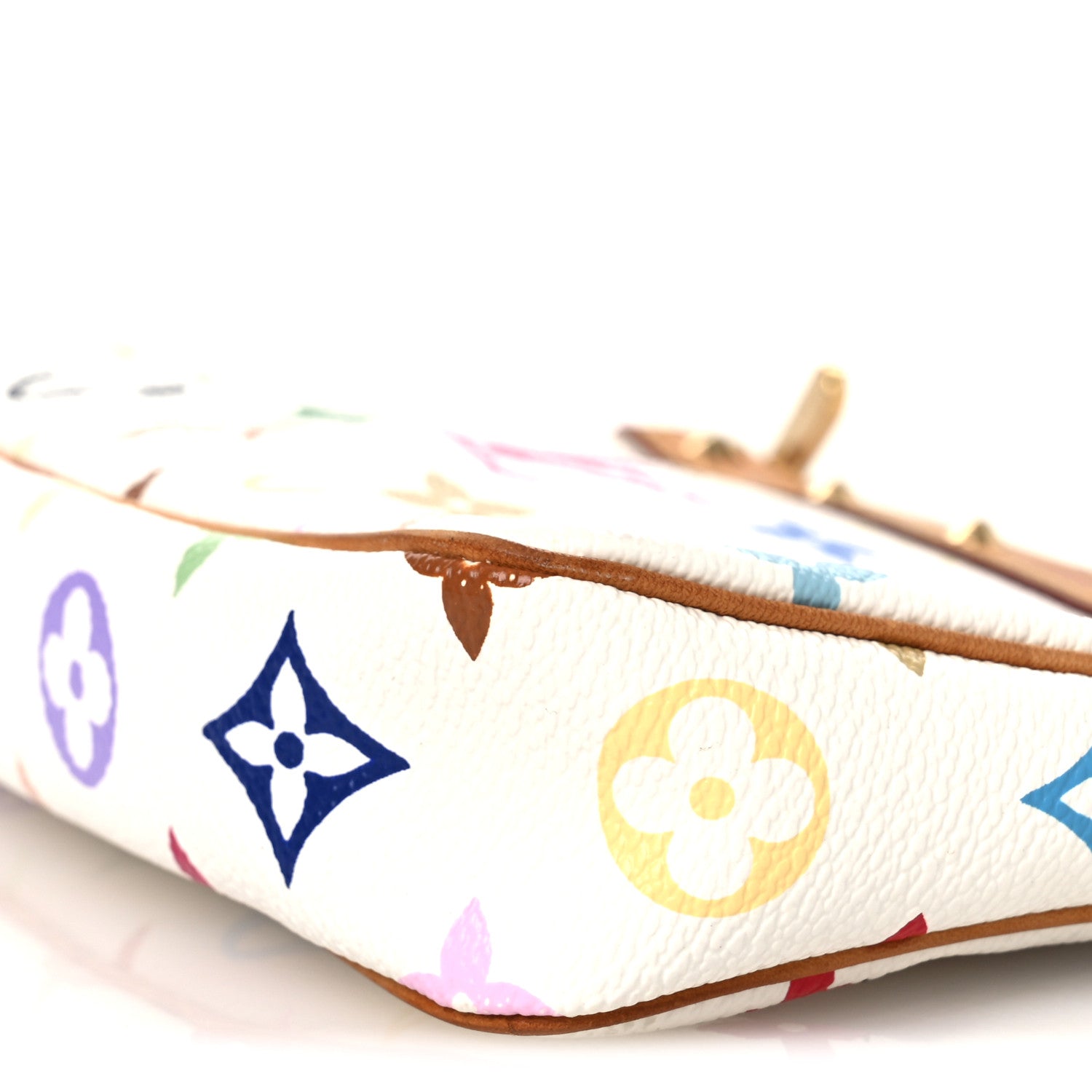 Louis Vuitton Monogram Multicolor Pochette Accessories White 10 of 14