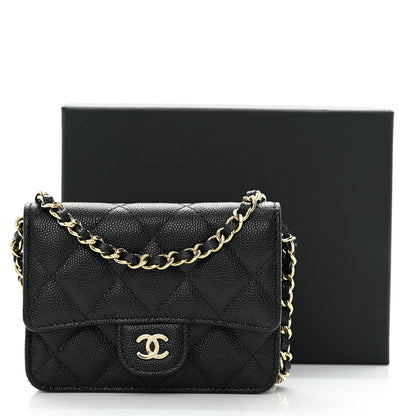 Chanel Caviar Quilted Mini Chain Bag Black 12 of 12