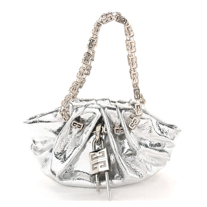 Givenchy Metallic Calfskin Kenny Mini Shoulder Bag Silver 1 of 10
