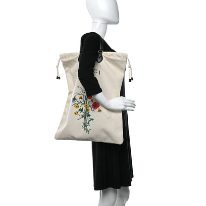 Gucci Canvas Chateau Marmont Drawstring Tote Beige 3 of 12