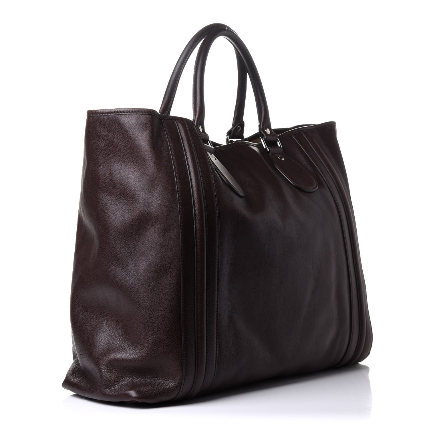 Gucci Calfskin Large Tote Brown 3 of 20