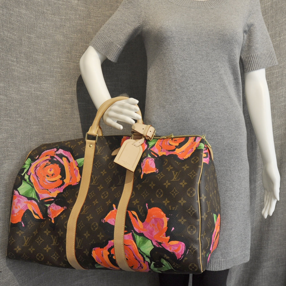 Monogram Roses Keepall 50