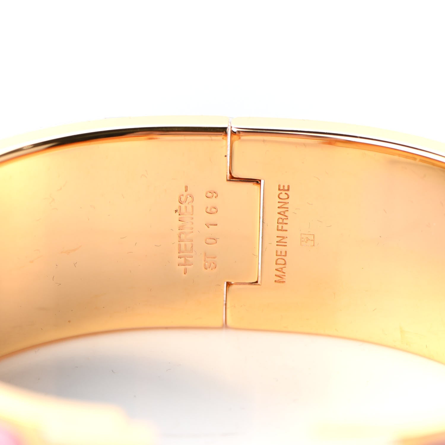Hermes Enamel Wide Clic Clac H Bracelet PM Rose Nacarat 5 of 6