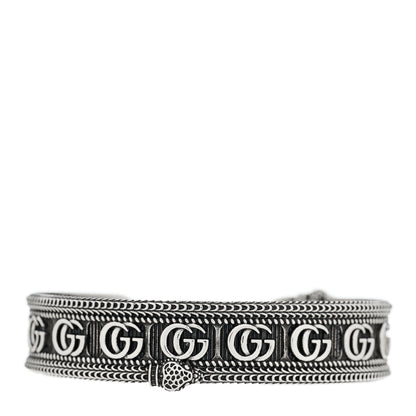 Gucci Sterling Silver GG Marmont Snake Cuff Bracelet 19 1 of 3