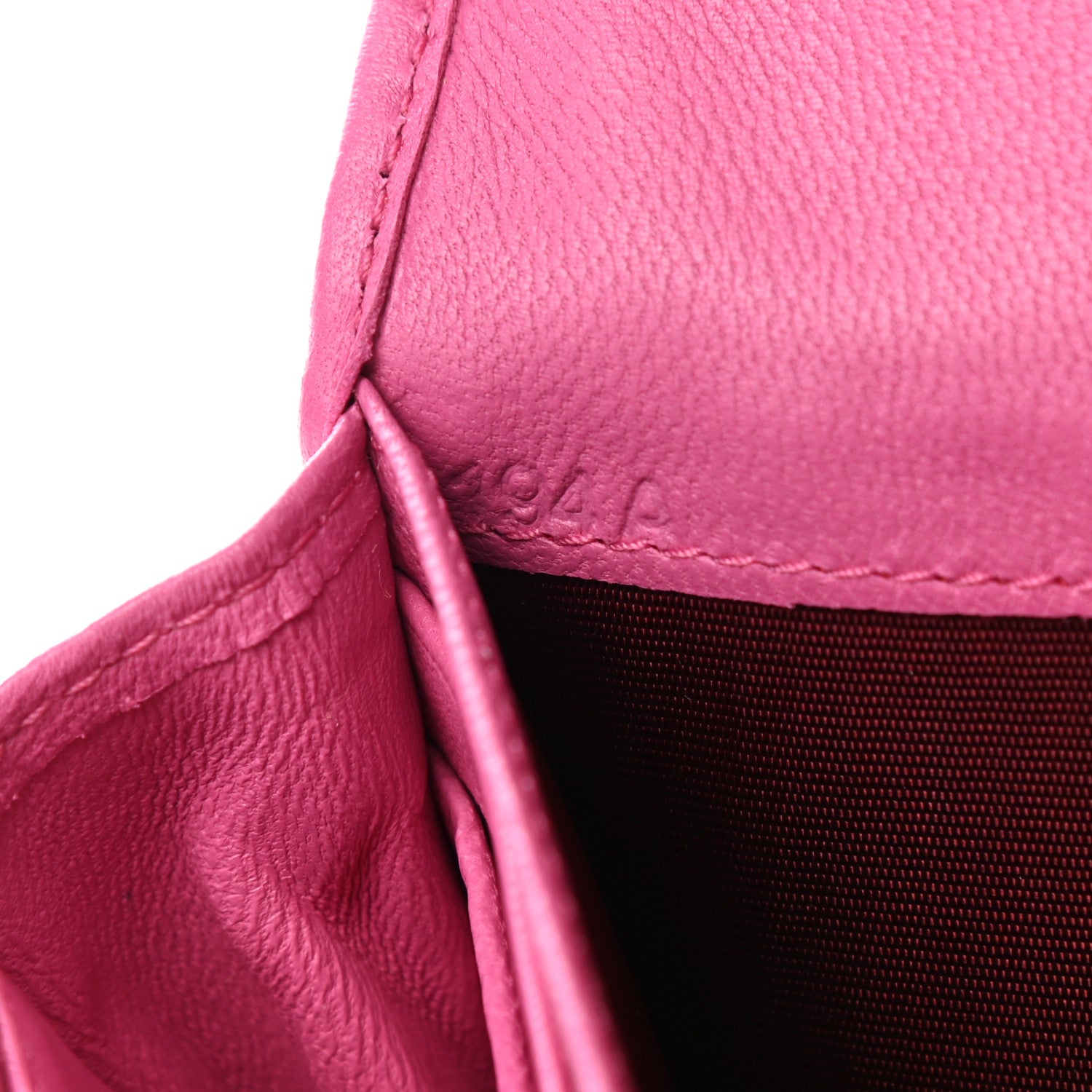 Miu Miu Nappa Matelasse Flap Wallet Fuxia 7 of 7
