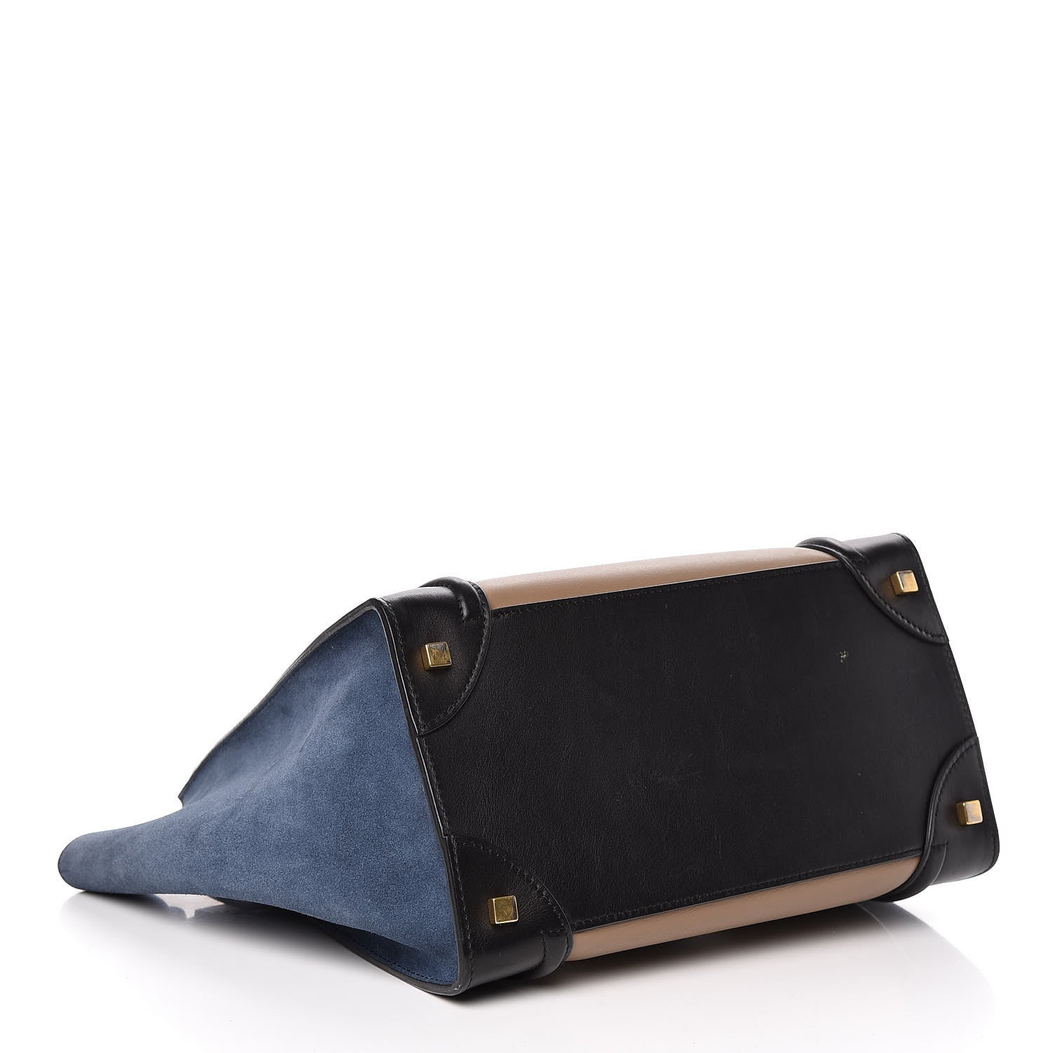 Celine Smooth Calfskin Suede Mini Tri-Color Luggage Beige 4 of 16