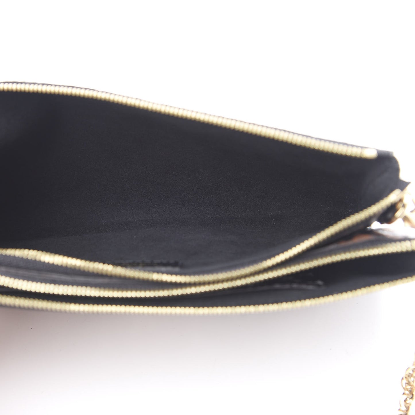 Monogram Giant Jungle Pochette Double Zip Black