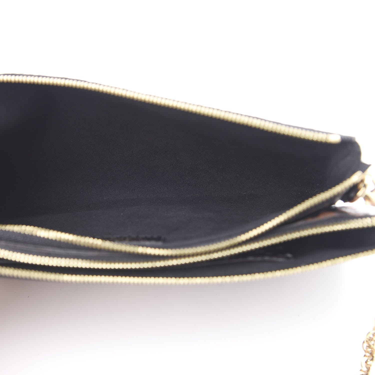Louis Vuitton Monogram Giant Jungle Pochette Double Zip Black 5 of 11