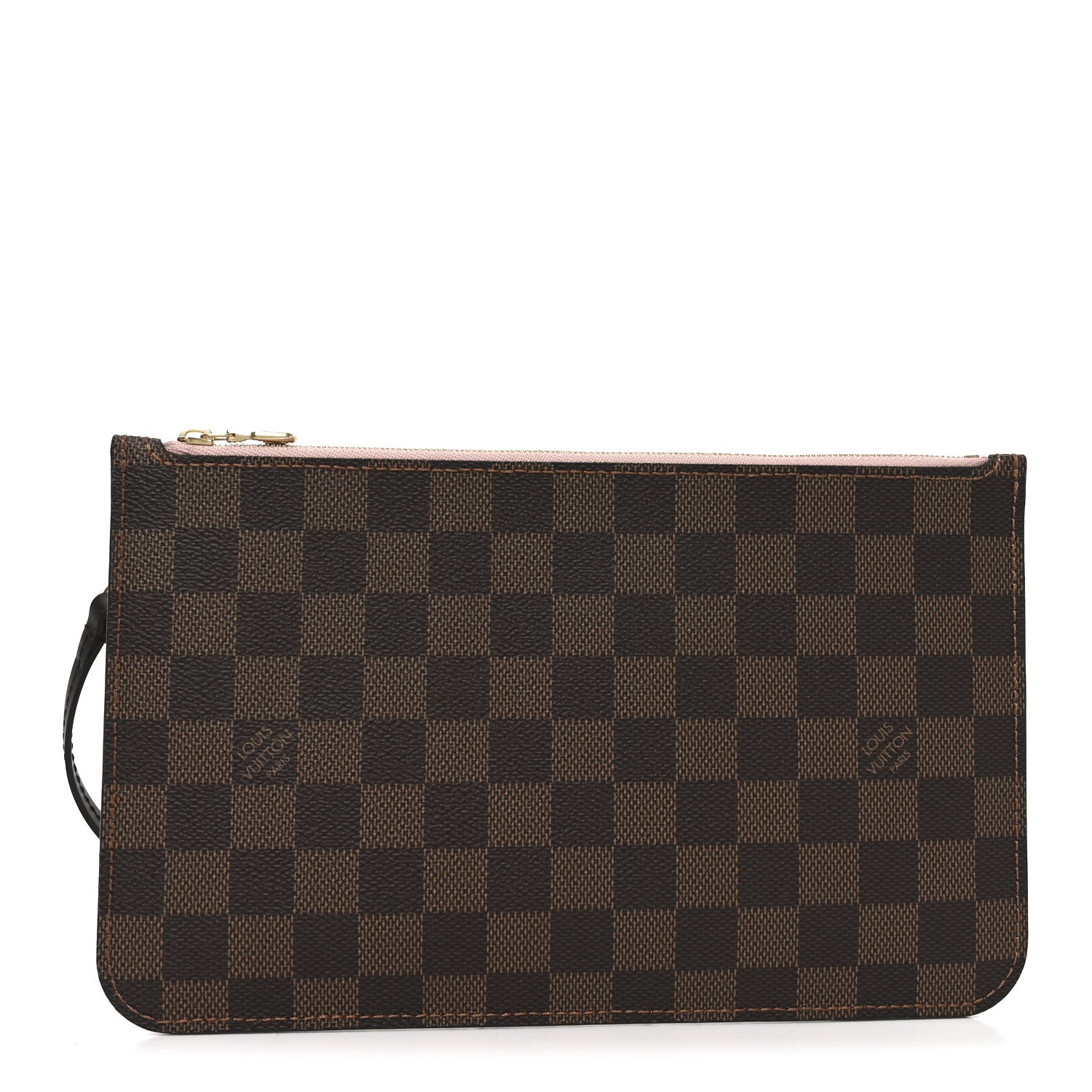 Louis Vuitton Damier Ebene Neverfull MM GM Pochette Rose Ballerine 1 of 6