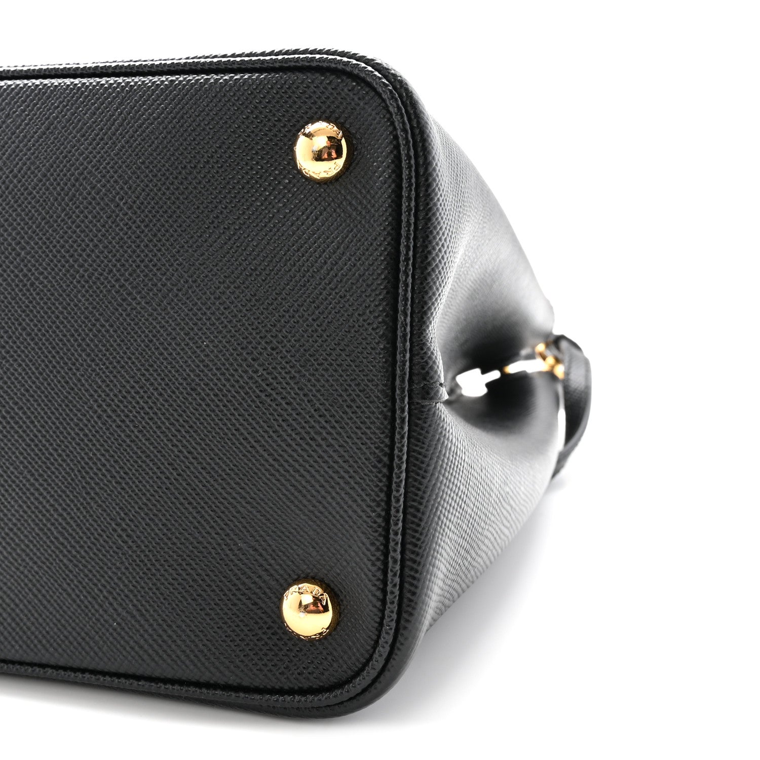 【正規品】PRADA 2BUC SAFFIANO CUIR ブラック Prada Saffiano Cuir Medium Double Bag Black Fuoco 1889421