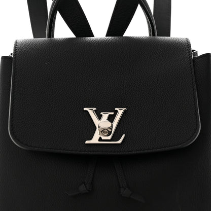 Louis Vuitton Calfskin Lockme Backpack Black 7 of 16
