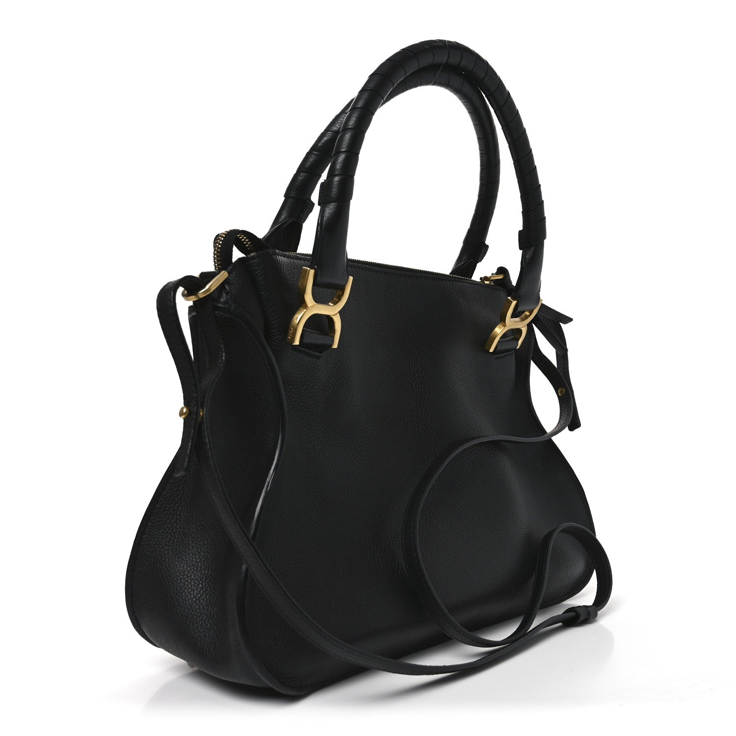 Chloe Calfskin Medium Marcie Satchel Black 3 of 9