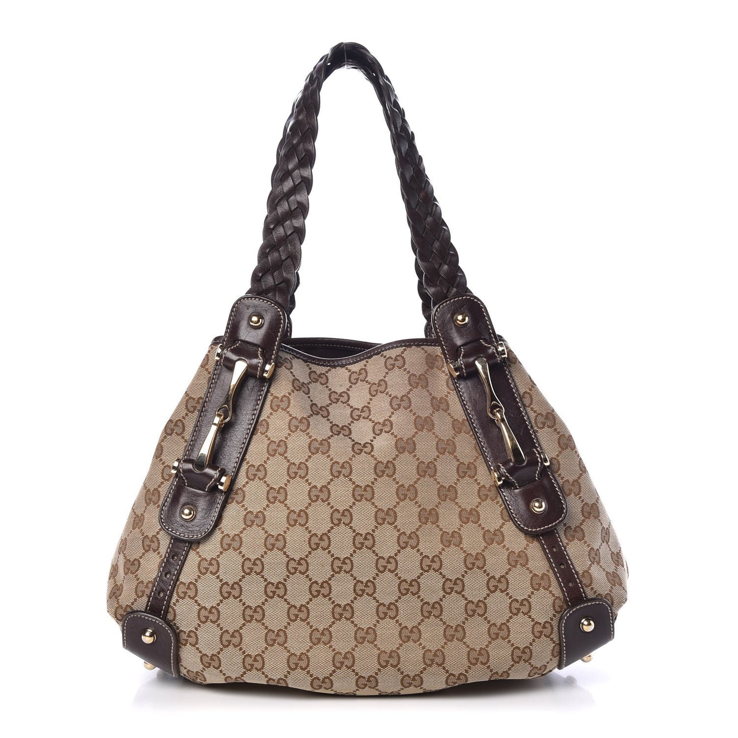 Monogram Small Pelham Shoulder Bag Dark Brown