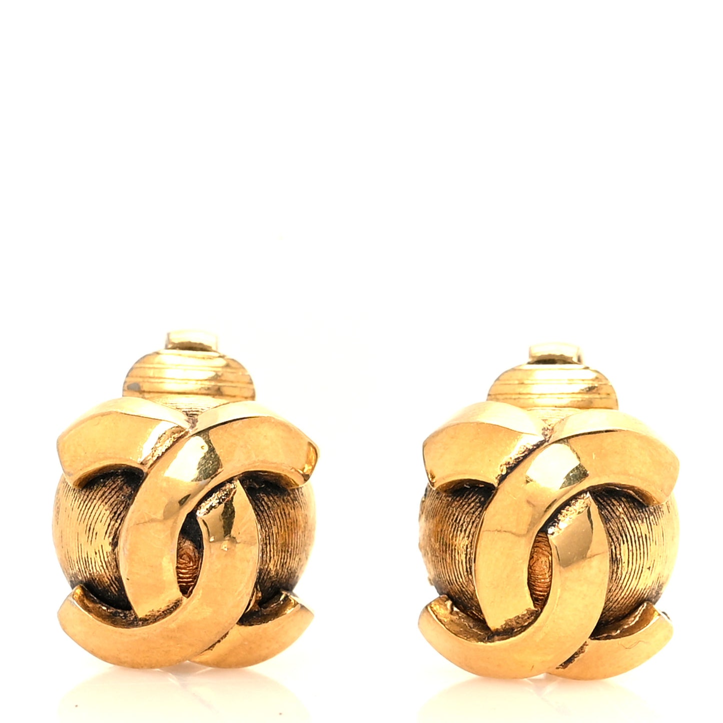 CC Clip On Earrings Gold