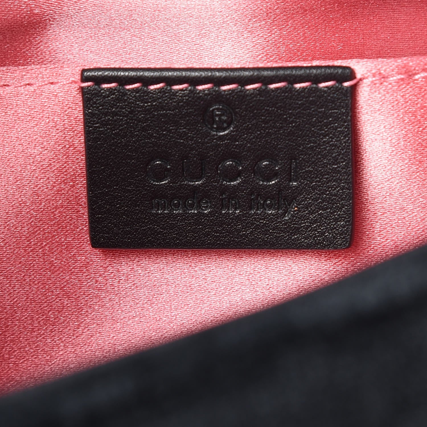 Gucci Velvet Matelasse Mini GG Marmont Shoulder Bag Black 7 of 8