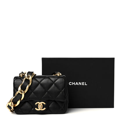 Chanel Lambskin Quilted Mini CC Funky Town Flap Black 12 of 12