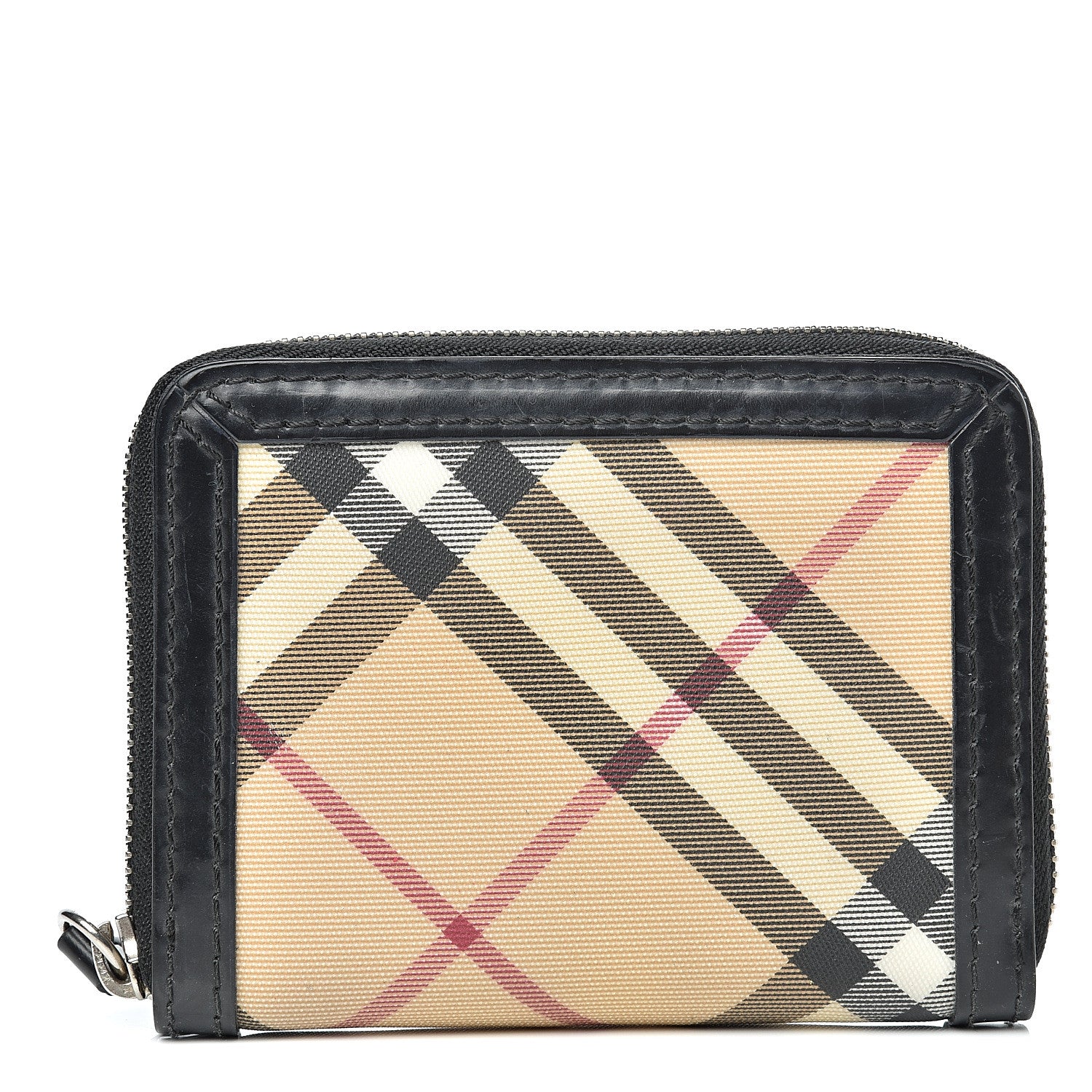 Burberry Supernova Check Zip Around Wallet Chocolate 1 of 8