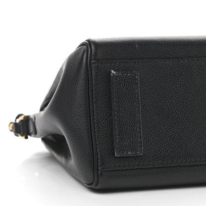 Versace Calfskin Medium La Medusa Top Handle Handbag Black 9 of 13