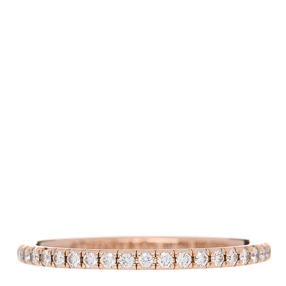 Tiffany 18K Rose Gold Diamond Metro Band Ring 51 5.75 1 of 4