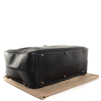 Bottega Veneta Nappa Intrecciato Luggage Travel Bag Nero Black 4 of 7
