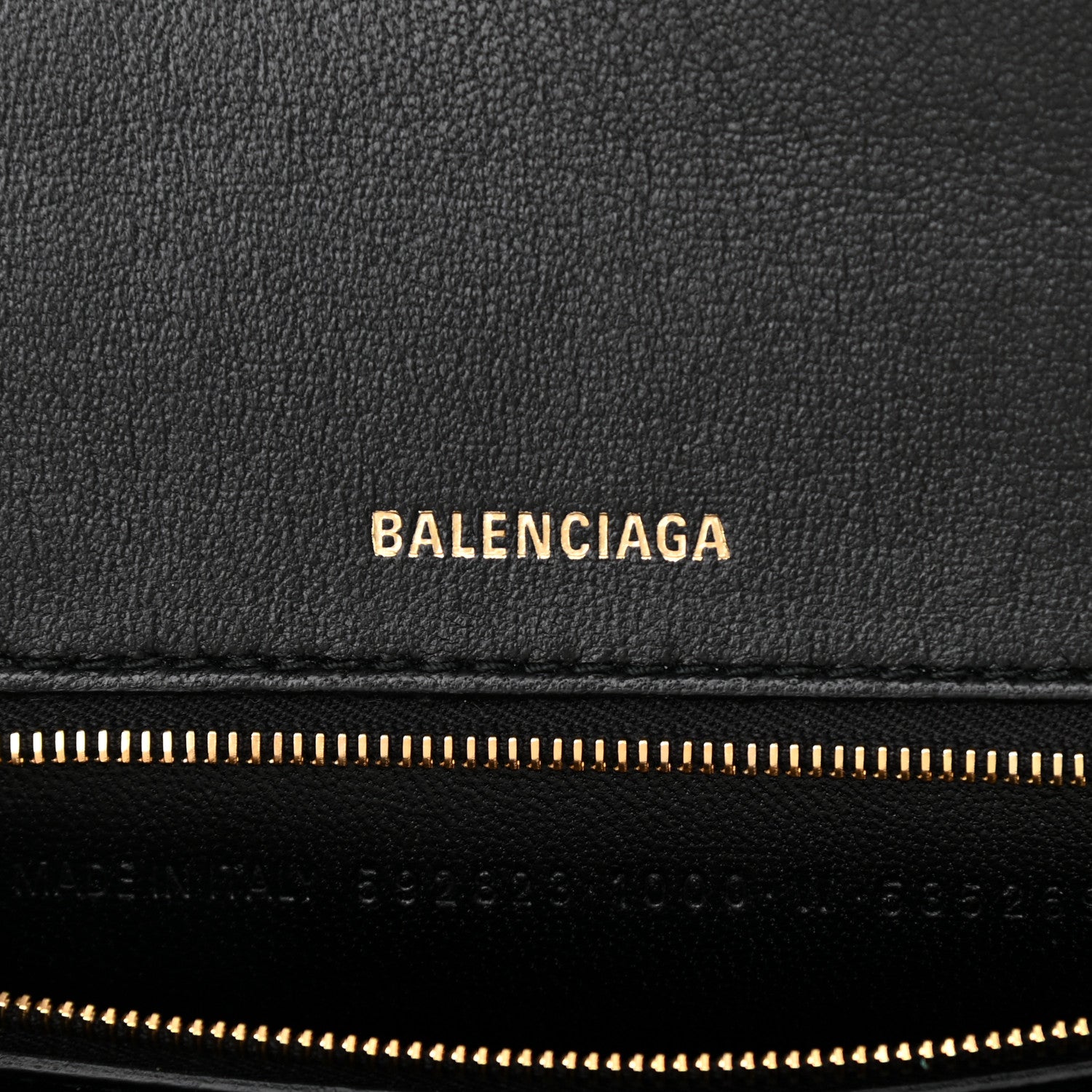 Balenciaga Shiny Box Calfskin Medium Hourglass Top Handle Bag Black 6 of 13