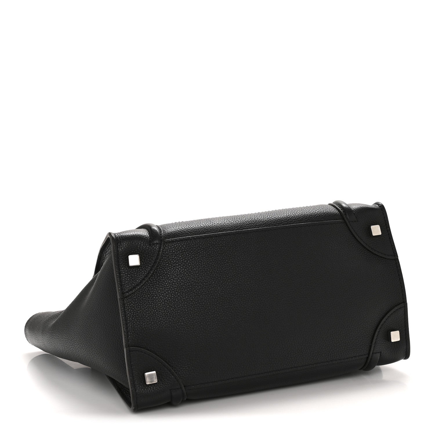 Celine Drummed Calfskin Mini Luggage Black 4 of 11