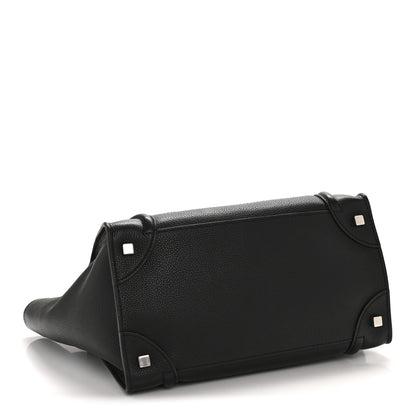 Celine Drummed Calfskin Mini Luggage Black 4 of 11