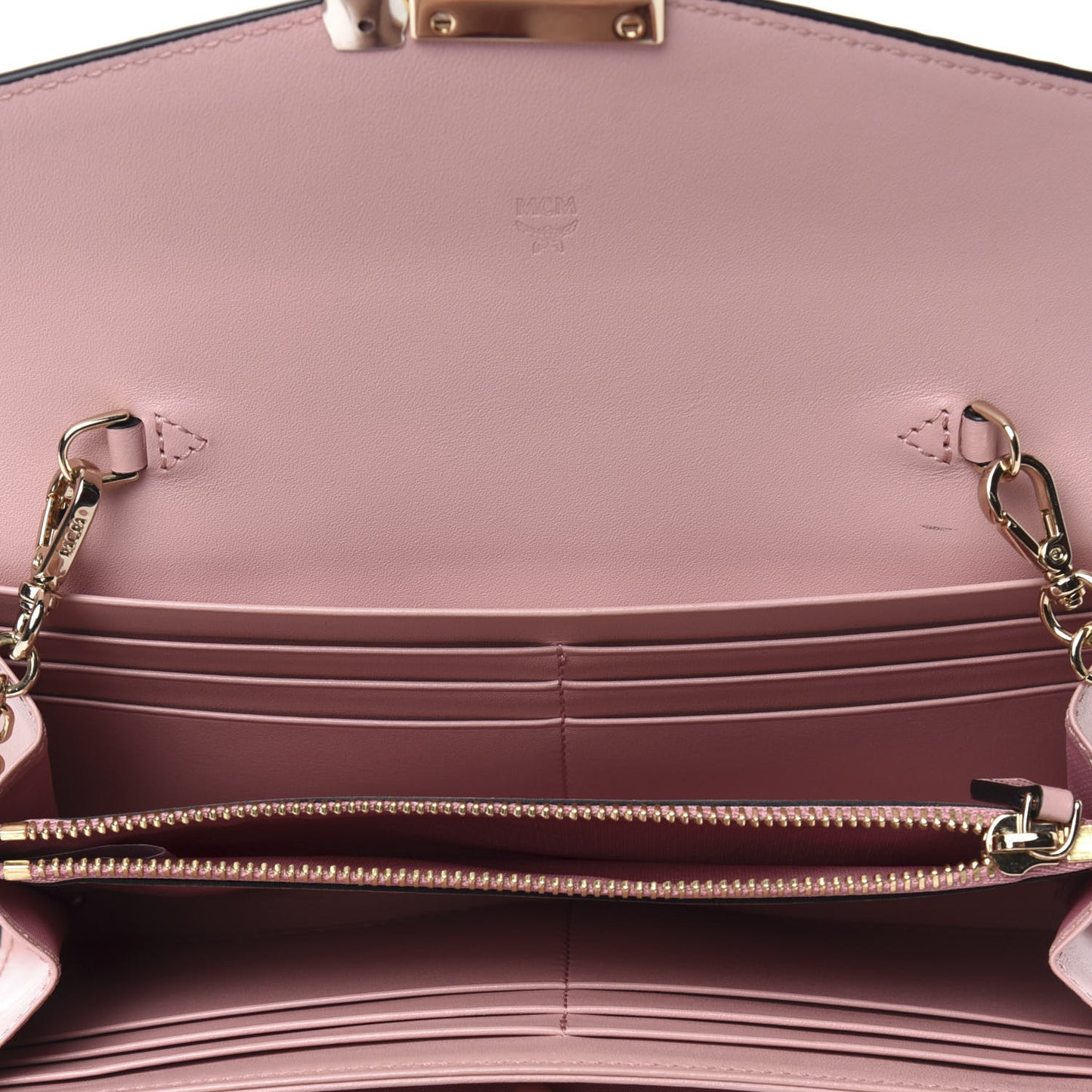 Visetos Large Patricia Wallet On Chain Soft Pink