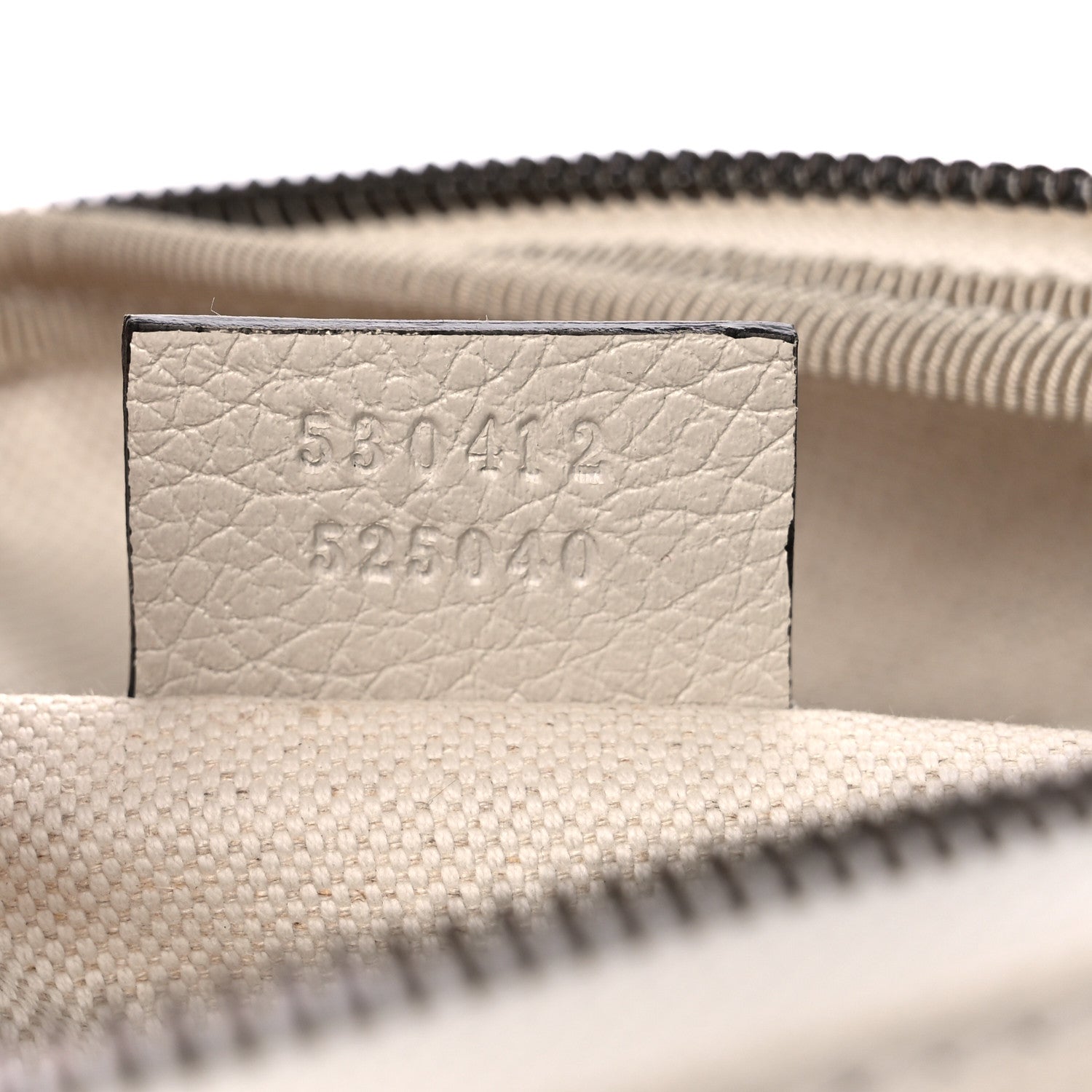 Gucci Grained Calfskin Logo Belt Bag White 7 of 9