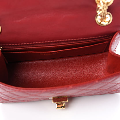 Chanel Aged Calfskin Quilted 2.55 Reissue Mini Flap Red 4 of 10