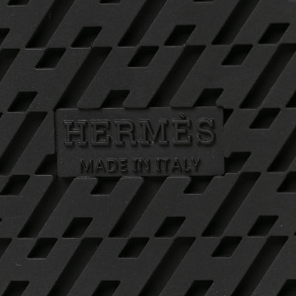 Hermes Calfskin Womens Chypre Sandals 39 Black 7 of 9