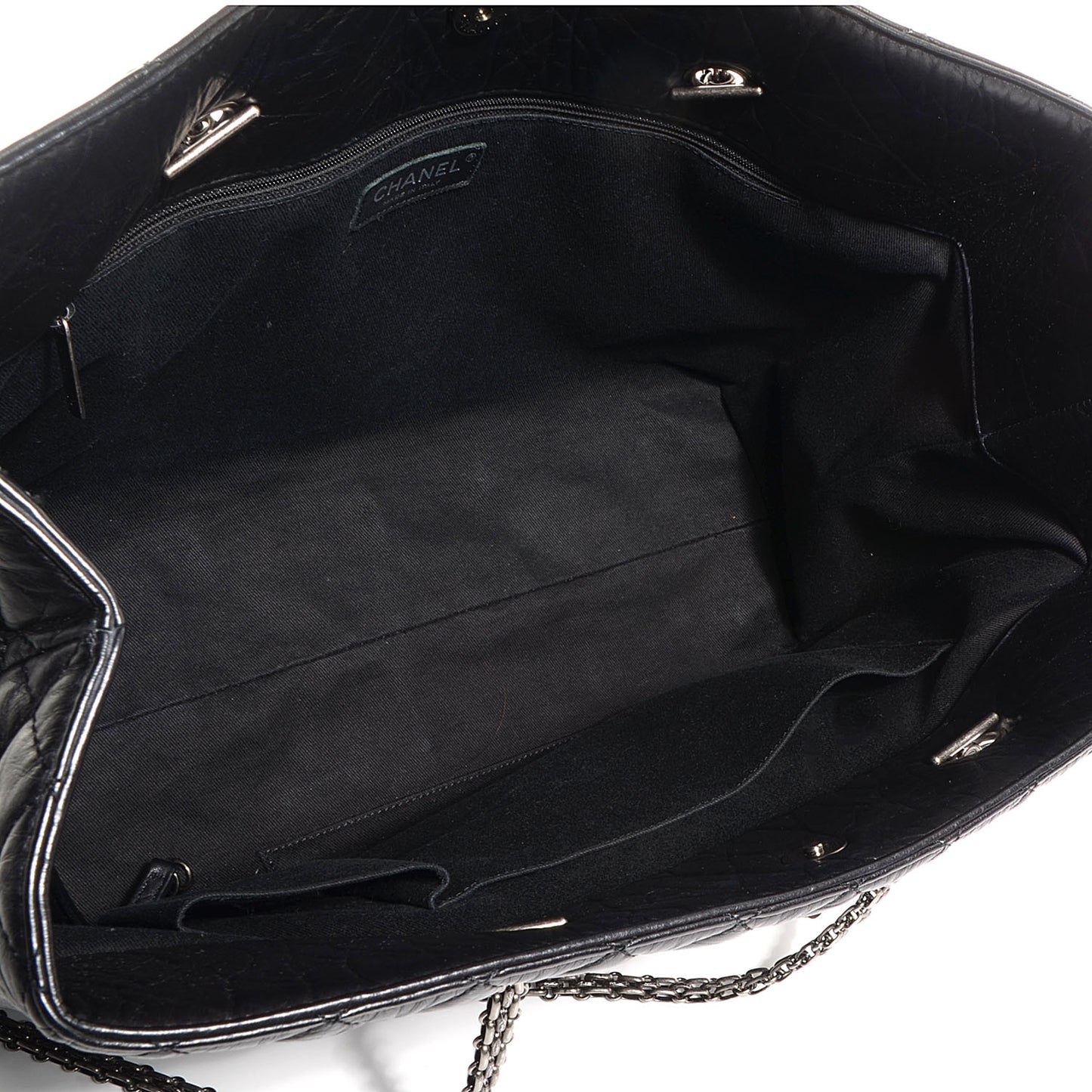Aged Calfskin Reissue 2.55 Tote Black