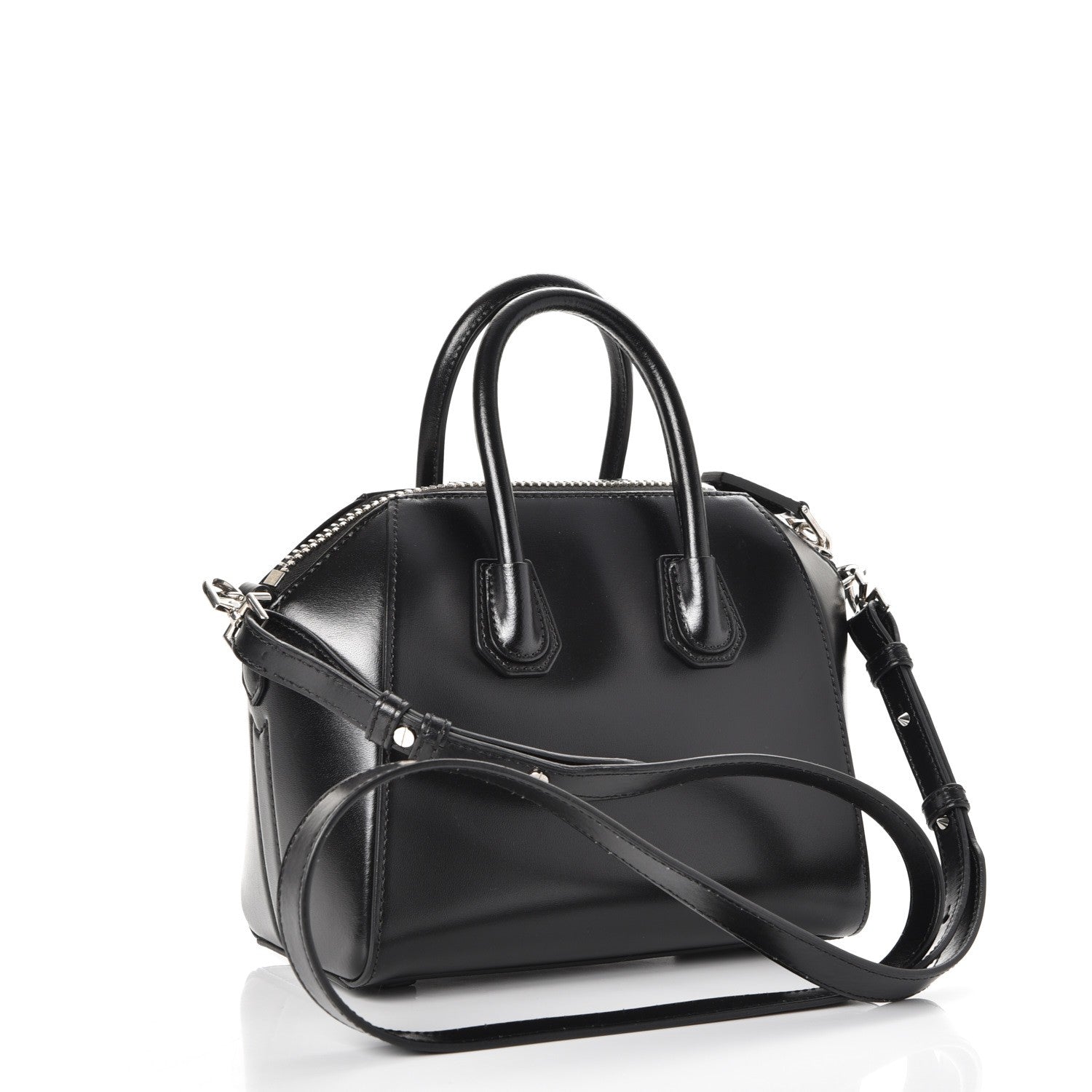 Givenchy Shiny Lord Calfskin Mini Antigona Black 4 of 10