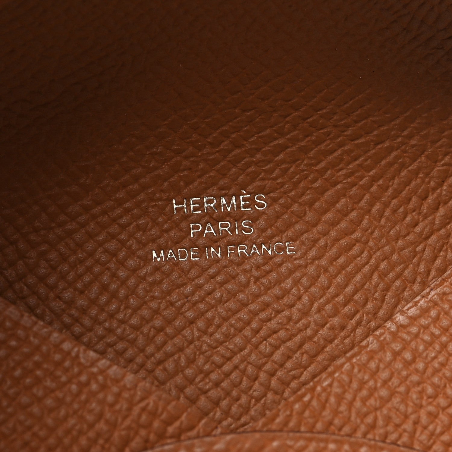 Hermes Epsom Calvi Card Case Gold 8 of 10