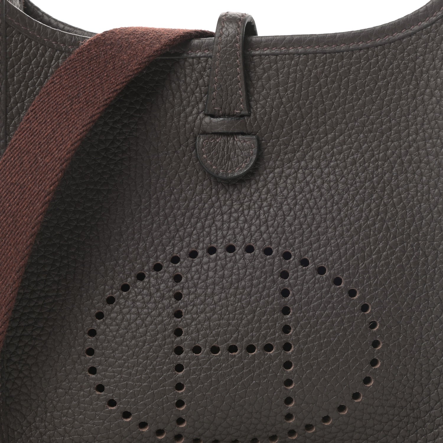 Hermes Taurillon Clemence Amazone Evelyne TPM Ebene Havane 8 of 11