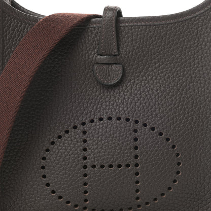 Hermes Taurillon Clemence Amazone Evelyne TPM Ebene Havane 8 of 11