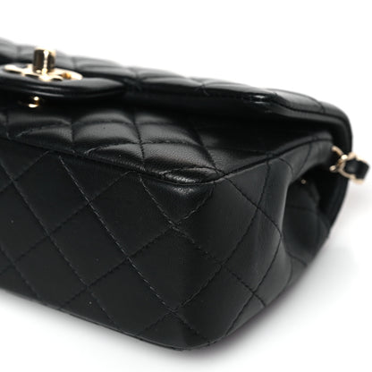 Chanel Lambskin Quilted Mini Rectangular Flap Black 8 of 8