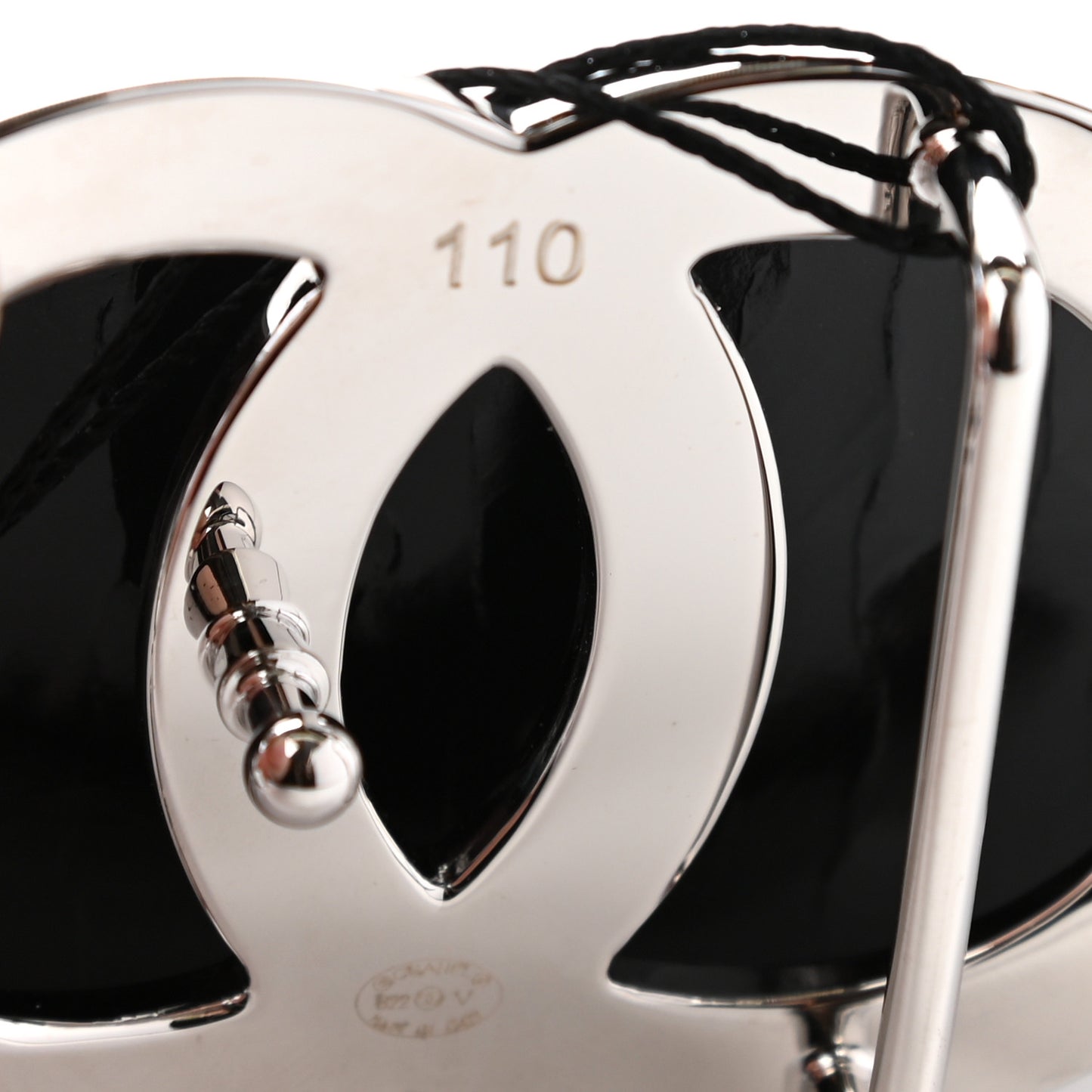 Calfskin CC Reversible Belt 110 White Black