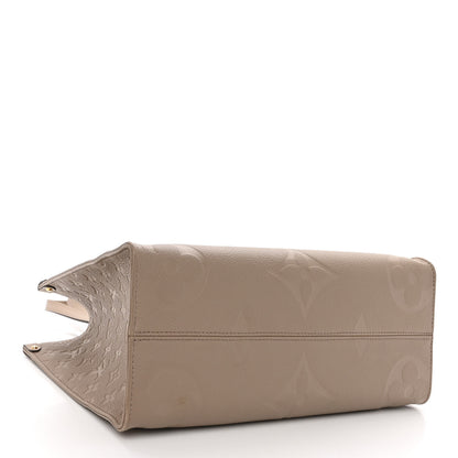 Louis Vuitton Empreinte Monogram Giant Onthego MM Tourterelle 4 of 9