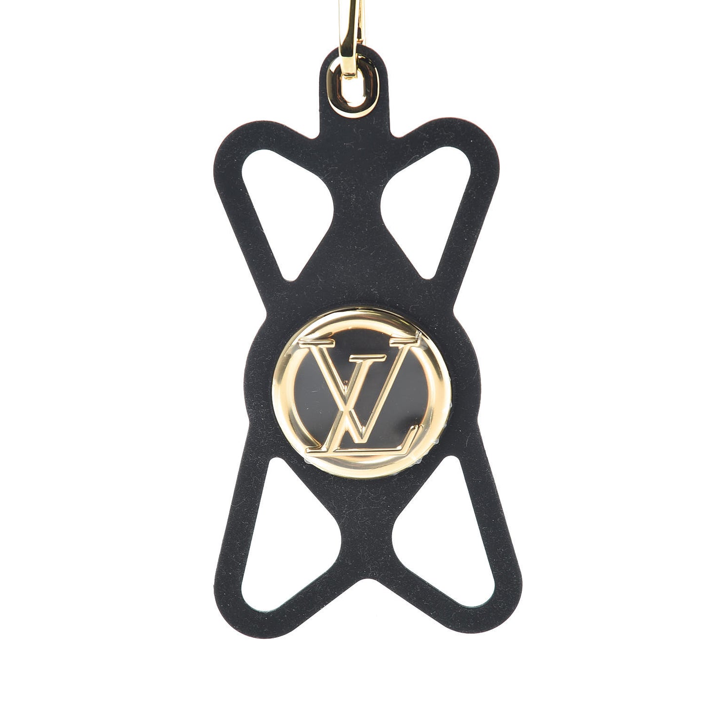 Monogram Silicone Louise Phone Holder Black