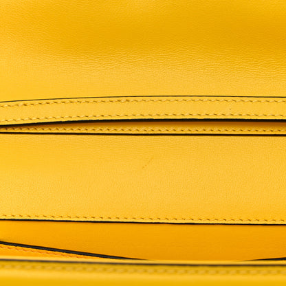 Valentino Garavani Calfskin Vlogo Loco Shoulder Bag Bright Lemon 11 of 11