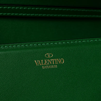 Valentino Garavani Calfskin Vlogo Small Loco Shoulder Bag Gea Green 6 of 11