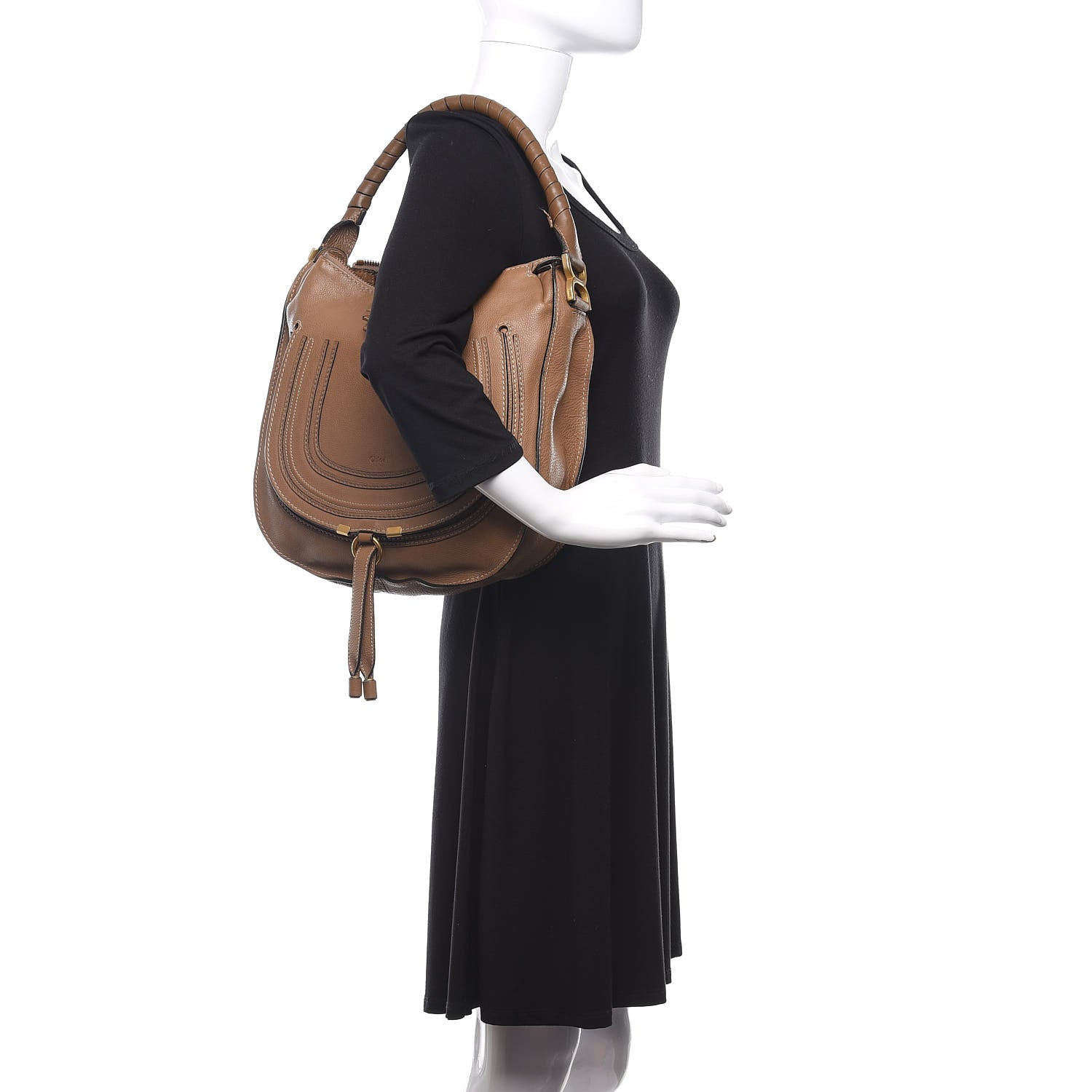 Chloe Calfskin Medium Marcie Hobo Nut 2 of 12