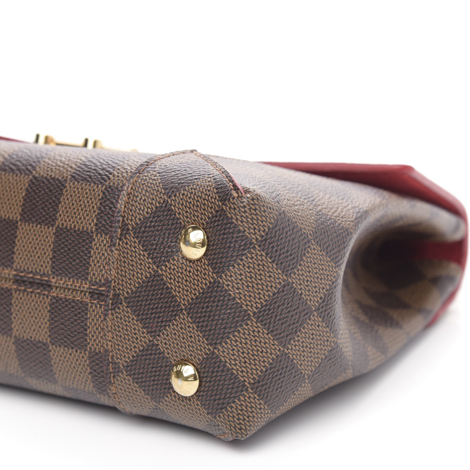 Louis Vuitton Damier Ebene Caissa Clutch Cherry 8 of 11
