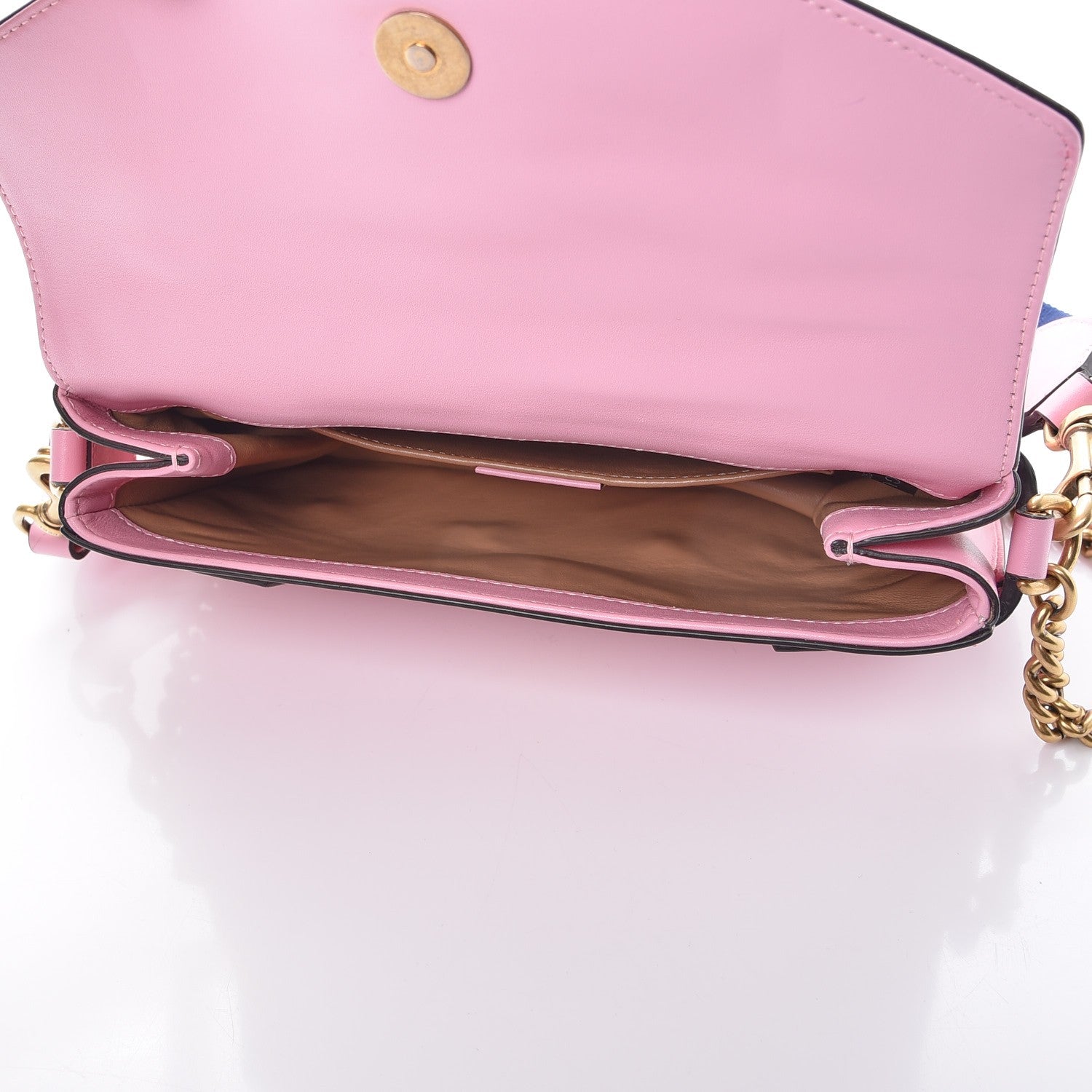 Gucci Nappa Pearl Studded Mini Queen Margaret Broadway Shoulder Bag Sugar Pink 5 of 10