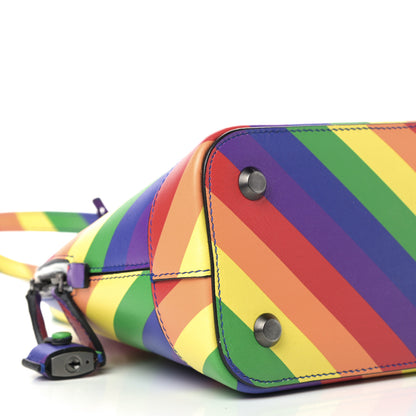 Balenciaga Smooth Calfskin Logo Rainbow S Ville Top Handle Bag Multicolor 5 of 10