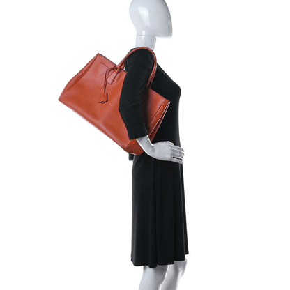 Prada Saffiano Lux Large Tote Papaya 2 of 11